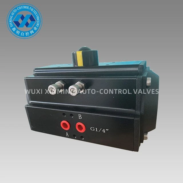 Puno crni aluminijski pneumatski aktuator