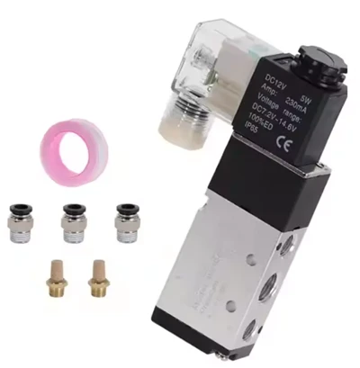 Pneumatski solenoidni ventil 5 načina 2- Kontrolni položaj položaja 12V 24V