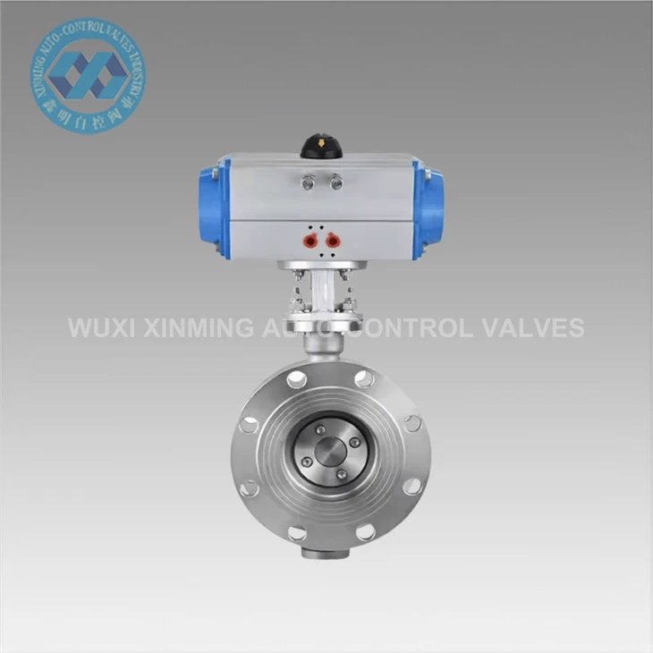 Stainless Steel High Temperature Explosion-proof Pneumatic Hard Seal Flanged Butterfly Valve
