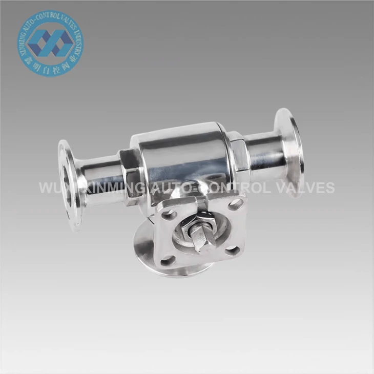 Tee High Platform Stainless Steel T-L-type Pneumatic Ball Valve